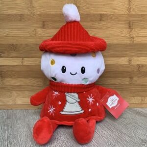 Holiday Time 14" Retro Gumball Machine Plush Stuffed Embroidered Christmas Toy